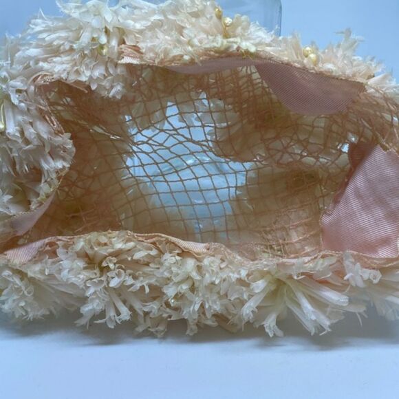 Vintage Pale Pink Flower Hat - Picture 6 of 7